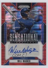 2025 Panini Prizm Sensational Signatures Red Pulsar 52/99 Will Wagner Auto 1h0p