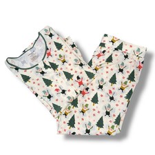 Magnetic Me Gnome Tree Pajama Set Women Size 4-6 Small Long Sleeve Pants