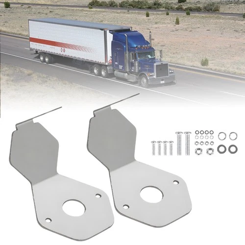 2PCS Turn Signal Light Mirror Mount Watermelon L-Bracket Only For Semi Tractors