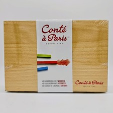 NEW/SEALED Cont Paris Colour Pastel Carr Wood Box, Set of 48, Assorted