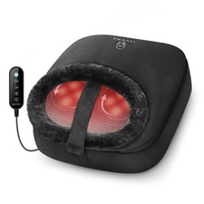 COMFIER Shiatsu Foot Massager with Heat, 2-in-1 3 Piece Set, Matte Black