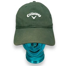 Callaway Dad Golf Hat Mens Green Riverton Country Club Branded Adjustable Cotton