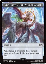 Emblem - Sephiroth, One-Winged Angel // Robot Warrior Double-Sided Token [FIN...