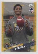 2019 Topps Alliance of American Football Gold 8/25 Travis Feeney #118 0g0