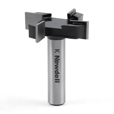 Newdeli CNC Spoilboard Surfacing Router Bit 1/2'' Shank 2'' Cutting Diameter 4 ...