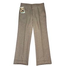 Vintage Levi's Action Slacks 80s STA-PREST Men's Brown Dress Pants NOS NWT 34x30