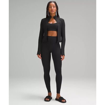 Lululemon Define Crop BLACK Jacket Nulu 8 NWT | eBay