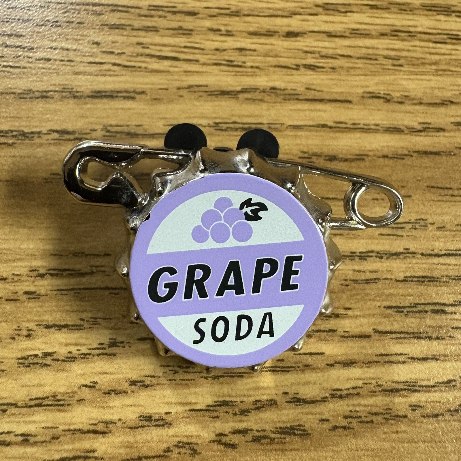 DISNEY UP Grape Soda Bottle Cap Metal Pin