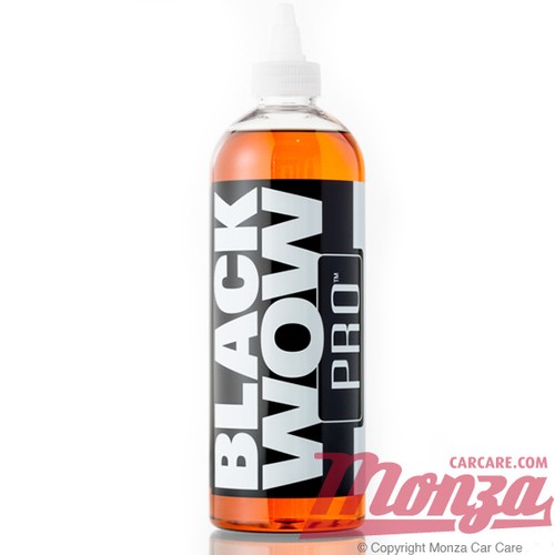 Black WOW PRO Car / Motorbike Plastic / Rubber Trim Restorer **473ml Bottle**