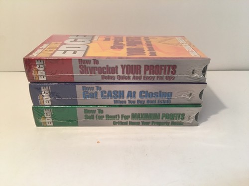Lot Of 3 VHS Carleton H. Sheets Investor's Edge Real Estate Auction Finds 702 - Picture 3 of 3