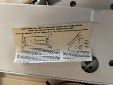 VINTAGE - MAGNA-VIEW - for 2 * 2 - 35MM -Slide sorter and viewer- Untested