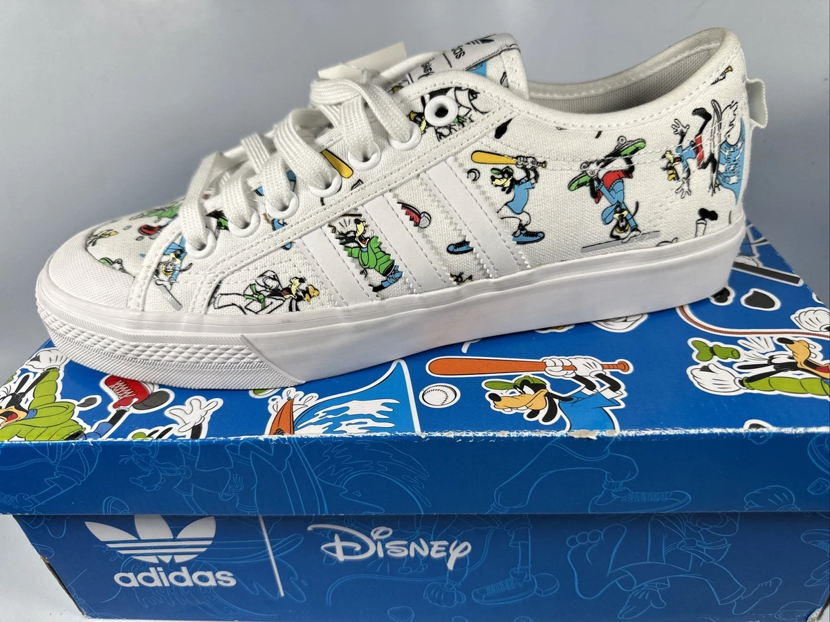 Adidas Original X Disney Sport Goofy Sneaker Shoes White FW0645 Men s 9.5