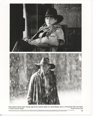 P253/4 2x USA Pressefotos THE QUICK AND THE DEAD Sharon Stone, Leonardo DiCaprio