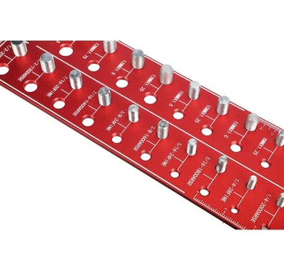 Nut and Bolt Thread Checker 28 Thread Identifier Gauge Inch Metric Screw Size uS