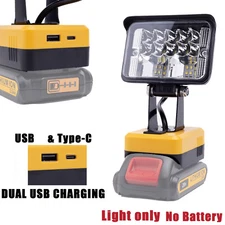 For Dewalt 20V Li-ion Battery Portable LED Work Light Outdoor Indoor Lamp US
