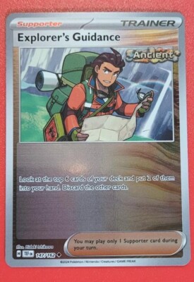 pokemon card ancient Walking Wake EX HP 220 Pokmon No. 127 A Moderately Played card may have some form of imperfection impacting a small area of the card from mishandling or poor storage Pokmon Paradox Rift: All Future