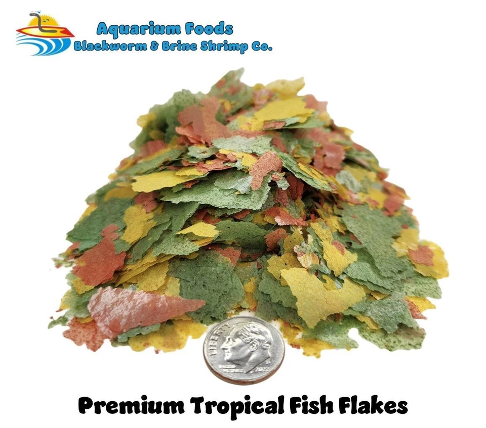 AQUATIC FOODS INC. Premium Tropical Fish Flake Food With FREE 12-Type Pellet Mix & 4-Type Wafer AFI