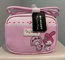 Sanrio My Melody & My Sweet Piano Crossbody Bag Purse Hello Kitty Friends NEW