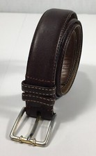 Full Grain Aniline Cowhide On Sueded Cowhide Leather Belt Size 36/90 Men's Brown