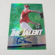 2020 Leaf Valiant The Talent Green Dax Fulton Auto Rc #ed 4/99
