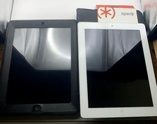 Lot of 2 Apple A1403 A1458 iPads 2nd & 4th Generation - ALL LOCKED - PARTS ONLY!