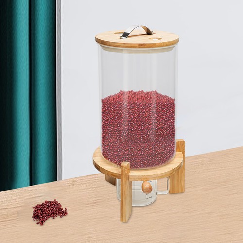 7.5L Rice Dispenser Airtight Storage Container Dry Food Storage W/ Cup Kitchen