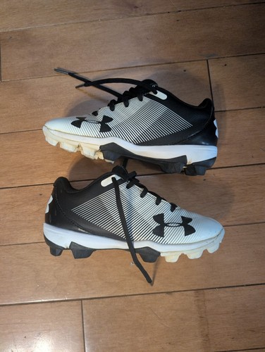 Kids baseball cleats size 13K BLACK /WHITE Gradient