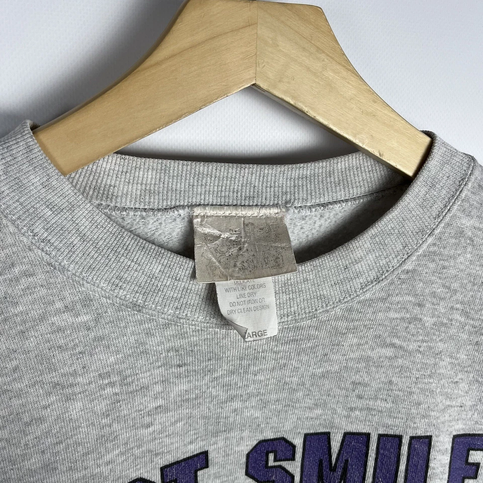 Sudadera vintage de dibujos animados Lucy Peanuts "Just Smile And Agree With ... - Imagen 4 de 4