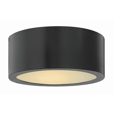 8W LED Small Outdoor Flush Mount in Modern Style - 8 Inches Wide by 3.25 Inches