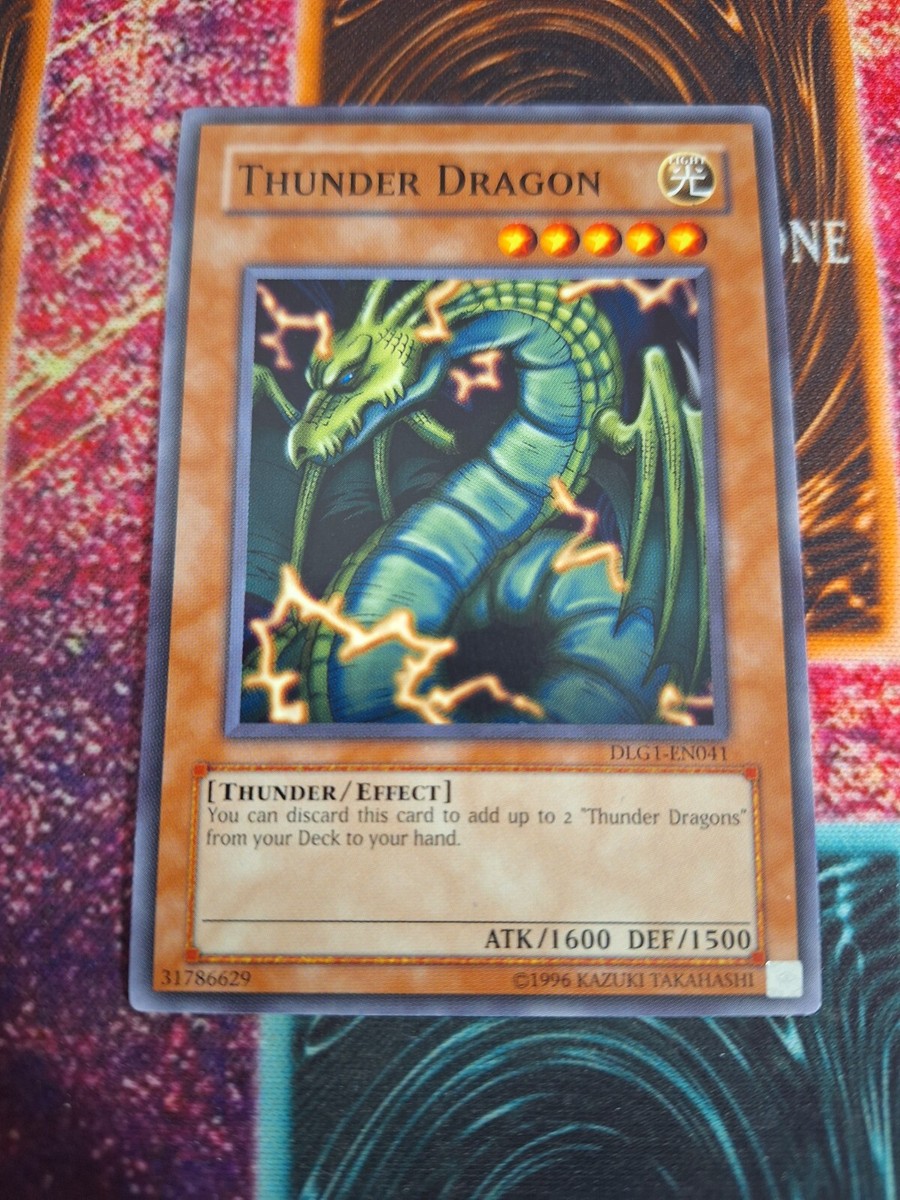 thunder dragon yugioh card Yu-Gi-Oh! Thunder Dragon DLG1-EN041 Unlimited Common Near Mint
