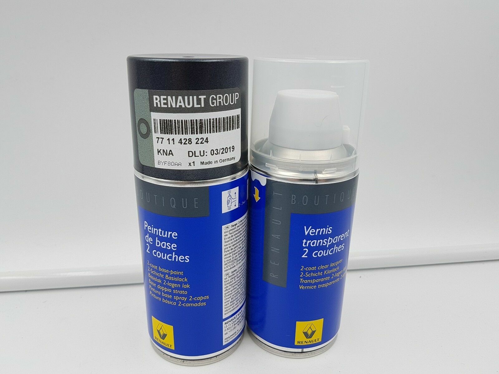 Peinture moteur noir star Renault Dacia 7711576014 aérosol 400ml