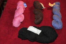 Peace Fleece Knit one Crochet too Cascade Berroco Yarns Lot of 4 Worsted