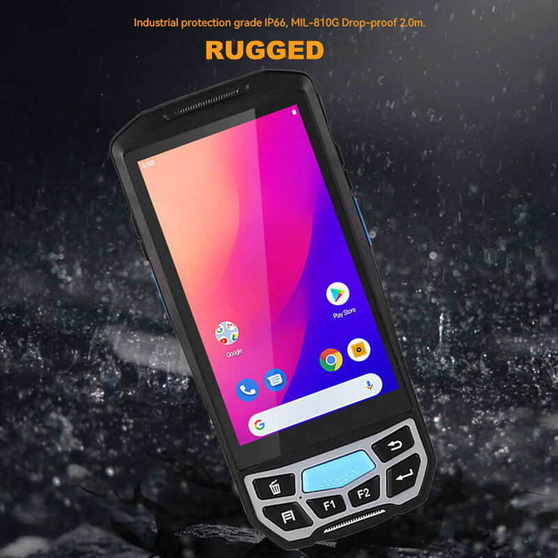 2D Scanner Handheld PDA Android 4G LTE Rugged Phone WIFI GPS Logistics