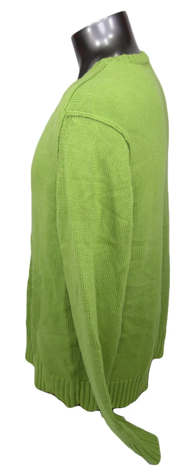 Men's Gap Knit Sweater SZ XL Designed & Crafted Green 100% Heavy Cotton New - Image 3 of 3