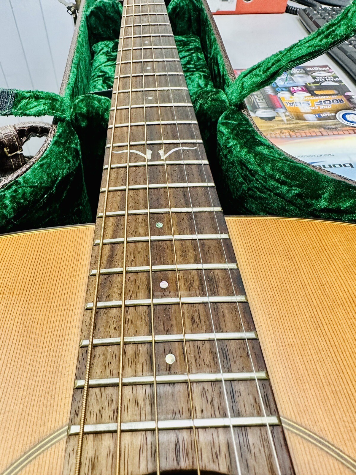 Vintage VE2000GG Gordon Giltrap Electro Acoustic Guitar With Hard Case