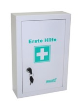 Erste Hilfe Arzneischrank "KOMPAKT" 215x320x80mm verschließbar weiß Einlegeboden