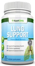 NutriONN Lung Cleanse - Powerful Lung Detox Program - 100% Vegetable Based - ...