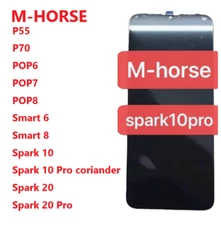 For M-HORSE P55 P70 POP6 POP7 POP8 Smart 6 Smart 8 Spark 10 20 Pro LCD Display
