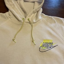 VTG Nike Hoodie Sweatshirt Swoosh 80s 90s Travis Scott Double Neon RARE