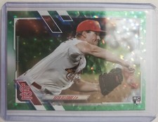 Seth Elledge RC 2021 Topps Update Series Green Foil Parallel 17/499 Cardinals 
