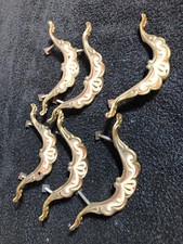 6 MANIGLIE VINTAGE  METALLO E PLASTICA  PER MOBILE anni 60