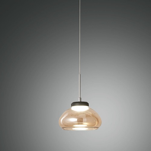 FABAS LUCE LED Pendelleuchte Hängelampe Arabella 3547-49-125 schwarz amber NA2 - Bild 2 von 4