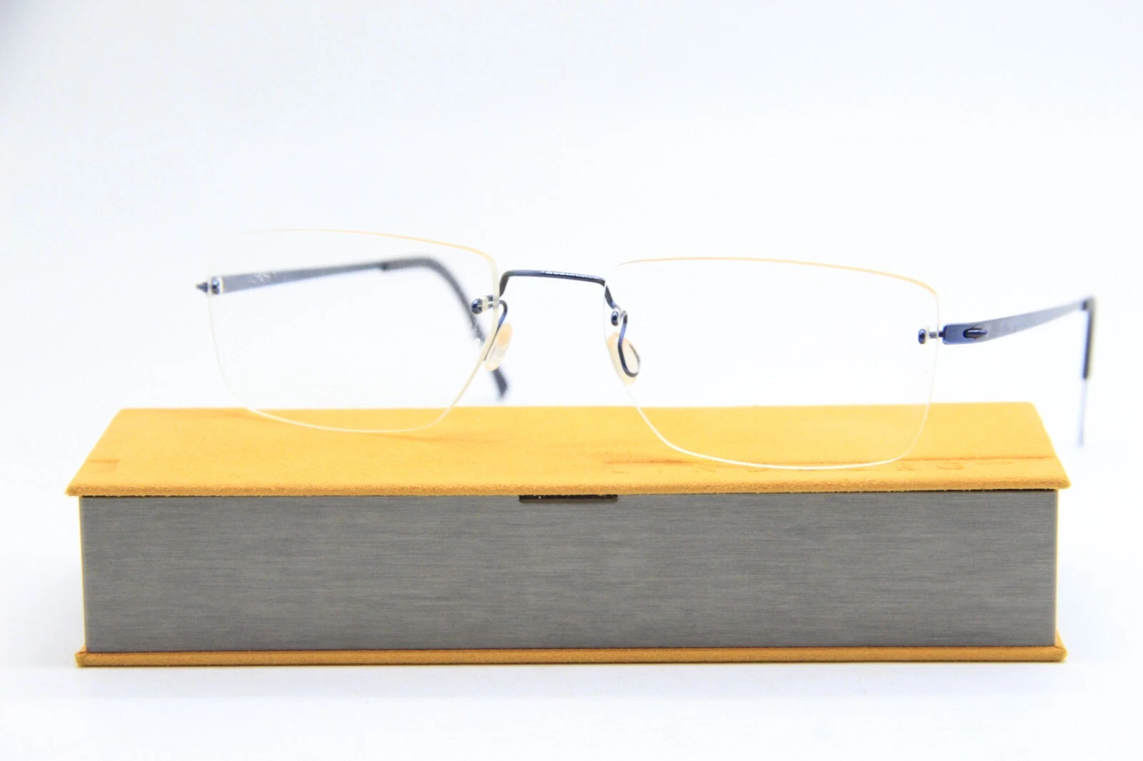 NEW LINDBERG NO 078/CAEJ BLUE GUNMETAL AUTHENTIC EYEGLASSES 52 18