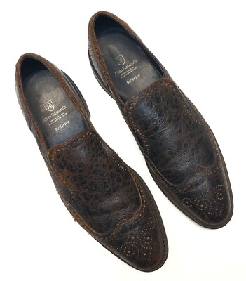 Mens Allen Edmonds 6451 Bellerive Brown Roughout Leather  display picture 1