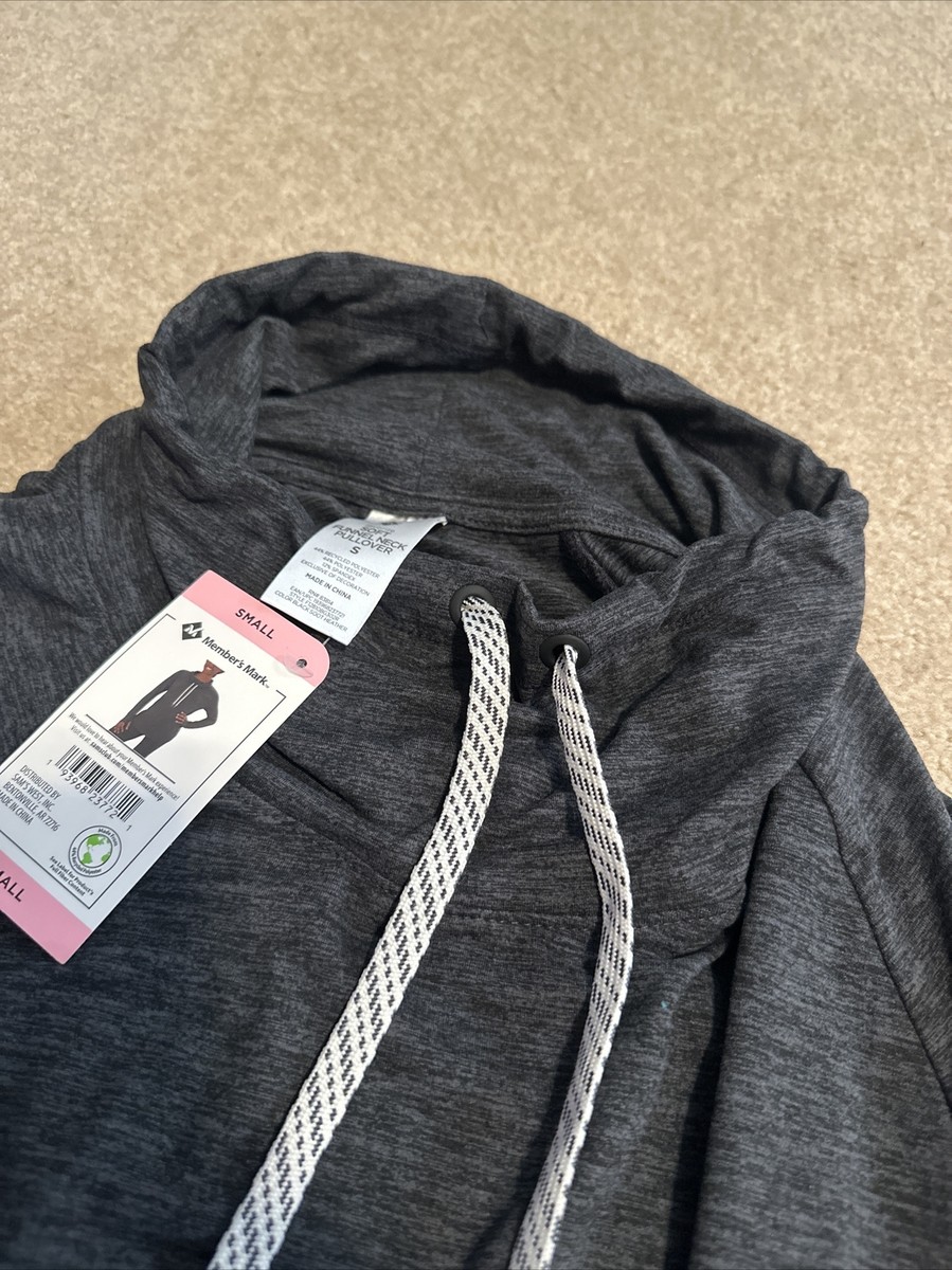 Member's Mark Ladies Black Favorite Soft Funnel Neck Long Sleeve