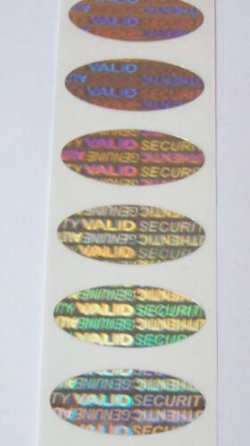 SVO 100 Security Warranty Void SVAG OVAL Hologram Protection Stickers Seals - Picture 2 of 4