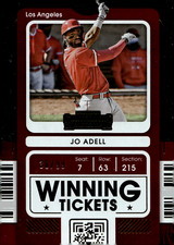 2021 Panini Contenders - Winning Tickets #WT-JA Jo Adell (RC) /99 Angels
