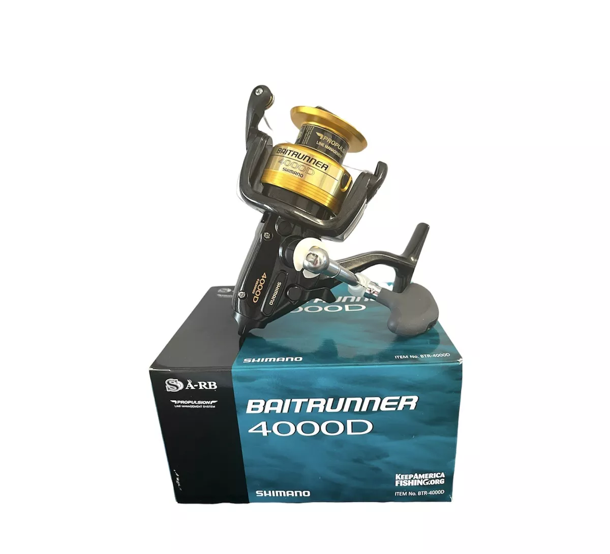 NEW SHIMANO BAITRUNNER 4000D SPINNING REEL BTR4000D 4.8:1 GEAR