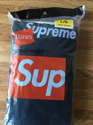 未開封 Supreme Hanes Boxer Brief L 黒 4枚 Supreme Hanes Boxer Briefs Black Underwear S-XL (4 in 1 Pack