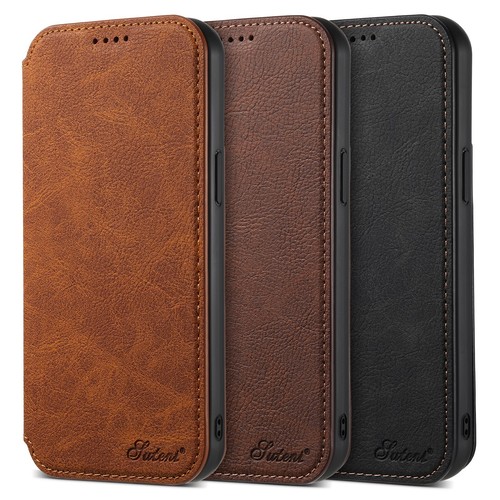 Retro Leather Flip Magnetic Wireless Case For iPhone 16 15 Pro Max Wallet Cover - 第 6/27 張圖片